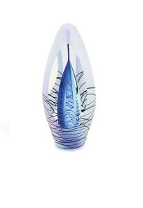 Crystal glass keepsake urn 'Drop'