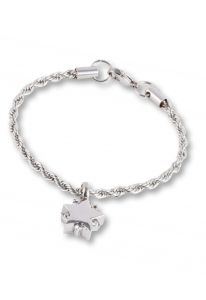 Cremation ash bracelet