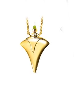 Ashes Pendant Gold with Jade