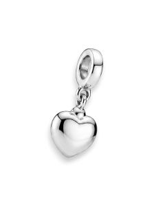 Silver ashes charm 'Heart' for Pandora bracelet