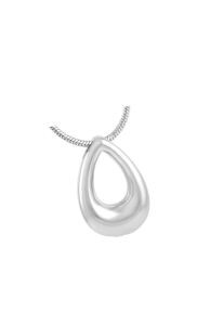 Stainless steel ashes pendant 'Teardrop'