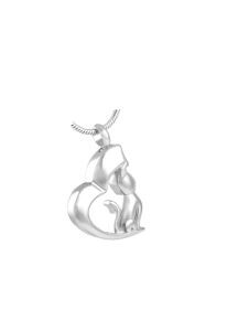 Stainless steel ash pendant 'Cat'