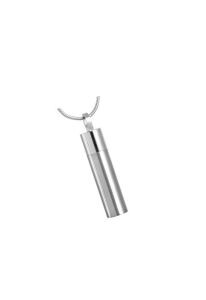 Stainless steel ashes pendant 'Tube' large