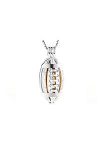 Stainless steel ashes pendant 'Angel wing'