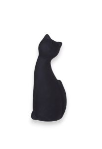 Black cat urn in Gres porcelain