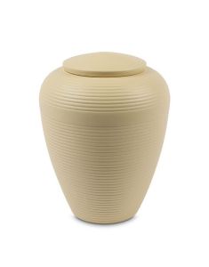 Ceramic Urn for Ashes 'Art for Eternity' Beige