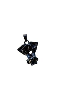 Stainless steel ashes pendant 'Angel wing'