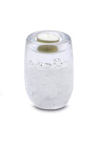 Crystal glass keepsake urn 'Drop'