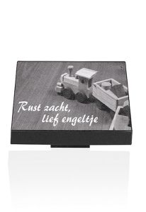 Memorial stone with laser engraving 'Square'