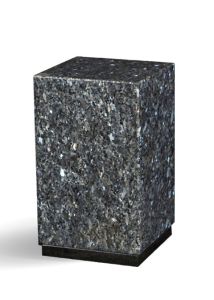 Granit cremation ash urn 'Blue Pearl' | weather resistant