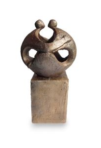 Sculpture Funeral Urn 'Without love everything is nothing'