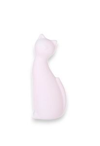 White cat urn in Gres porcelain