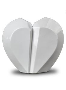 Ceramic cremation ashes urn 'Broken heart'