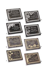 Memorial stone with several designs