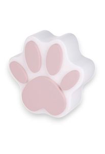 Pet urn 'Impronta' with pink paw print