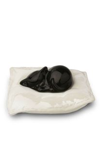 Pet cremation ashes urn 'Sleeping cat' 