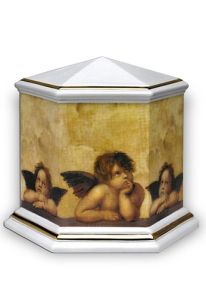 Funeral urn porcelain 'Angel'