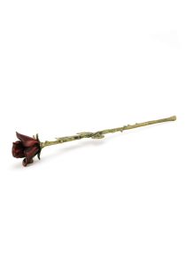 Bronze coloured rose keepsake cremation ashes urn