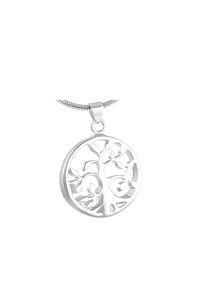 Stainless steel ash pendant 'Tree of life'