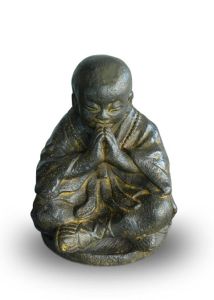 Shaolin Monk funeral ashes urn bronze