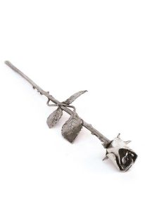 Pewter rose keepsake cremation ashes urn