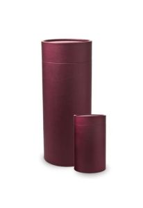 Ashes scattering tube urn burgundy