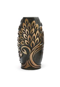 Bronze ashes urn 'Tree of life' with candle holder