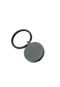 Keychain Cremation Ashes Urn Pendant 'Circle' black