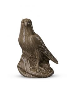 Urn for ashes 'Eagle' in grey-beige | SALE