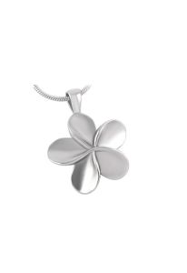 Stainless steel ashes pendant 'Flower'