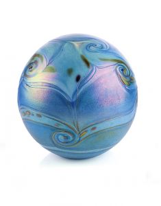 Glass funeral urn
