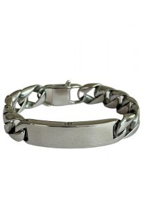 Stainless steel ash holding bracelet