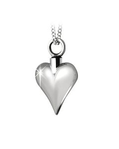 Ash jewel pendant Silver Heart