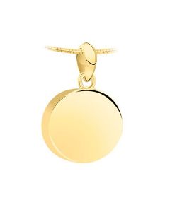 Ash jewel pendant 14 krt. yellow golden four-leaf clover (zirconia stones)