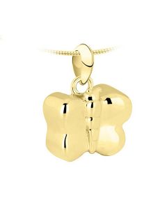 Ash jewel pendant 14 krt. yellow golden four-leaf clover (zirconia stones)