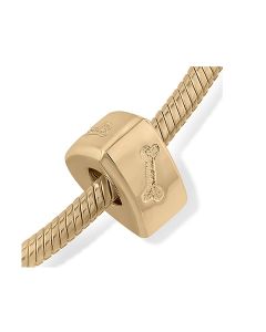 Gold memorial ashes charm/bead 'Bone'