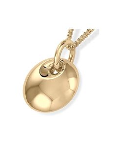 Ashes pendant 14 krt. yellow golden Ball l SALE
