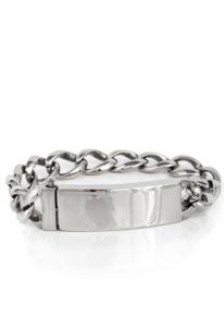 Stainless steel cremation ashes bracelet