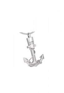 Stainless steel ash pendant 'Anchor'