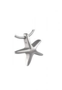 Stainless steel ashes pendant 'Starfish'