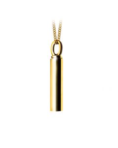 Ash jewel pendant golden tube