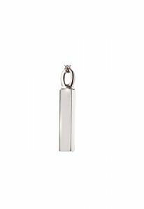 Ash jewel pendant silver bar