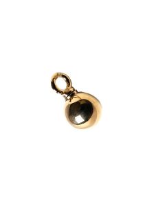 Memorial jewelry beggar bead gold