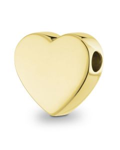 Ashes pendant 14 krt. yellow golden heart