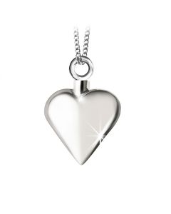 Ash jewel pendant Silver Heart