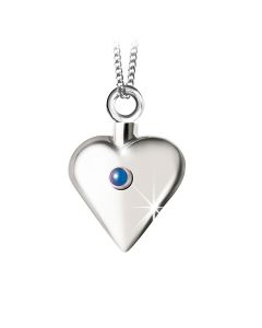 Ash jewel pendant Silver Heart