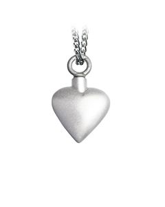 Ash jewel pendant Silver Heart Matt