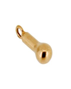 Memorial jewelry beggar bead drop gold