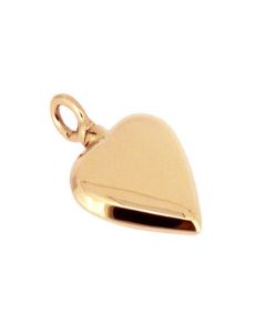 Memorial jewelry heart gold