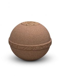 Biodegradable cremation ashes urn sand